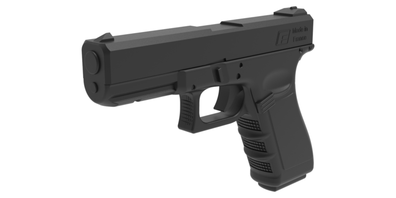 Pistolet d'entrainement en caoutchouc